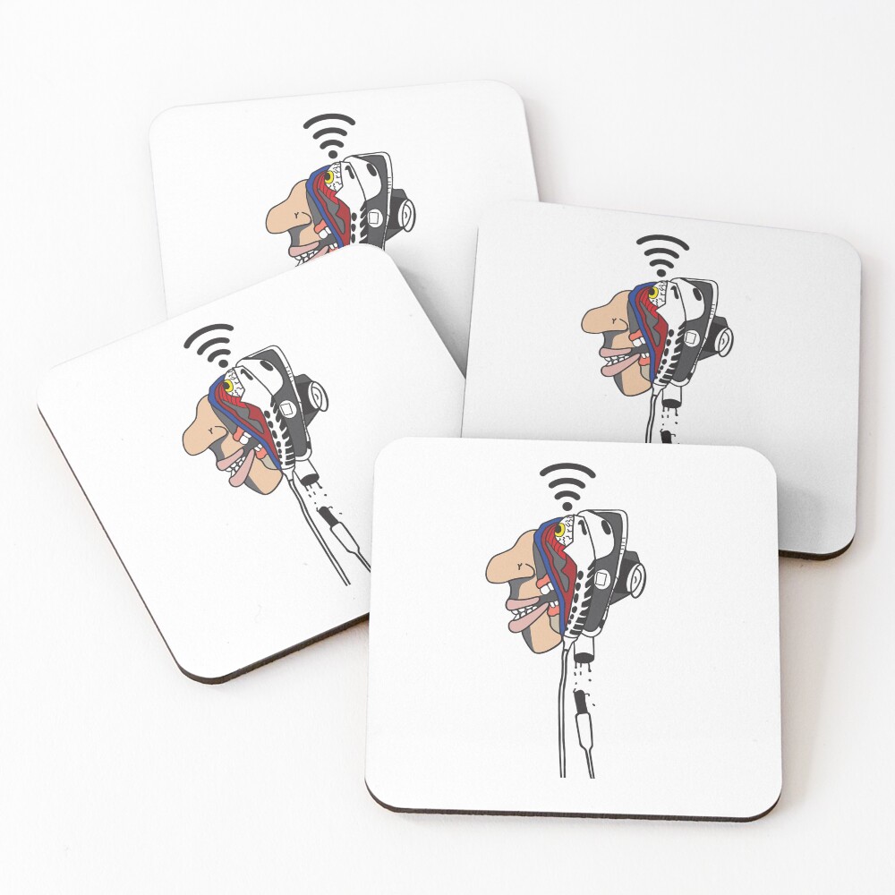 Item preview, Coasters (Set of 4) designed and sold by trashduino.