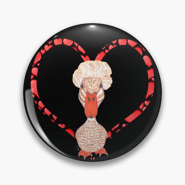 Item preview, CRESTED DUCK HEART designed and sold by BeritValk.