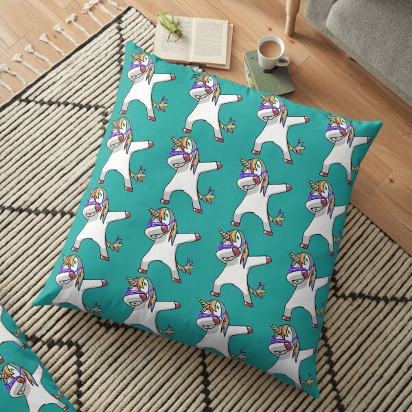Unicorn dab Floor Pillow