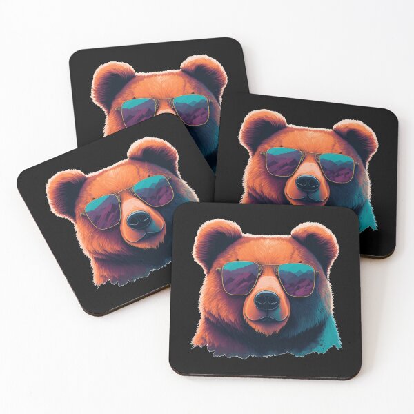 Item preview, Grizzly Bear in sunglasses designed and sold by Pug-Obsession.