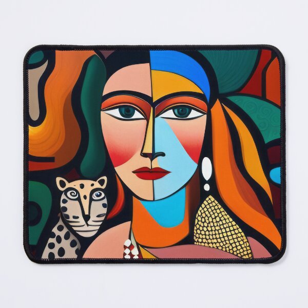 Item preview, Lady with leopard by Brunella Martinez designed and sold by Reunimage.