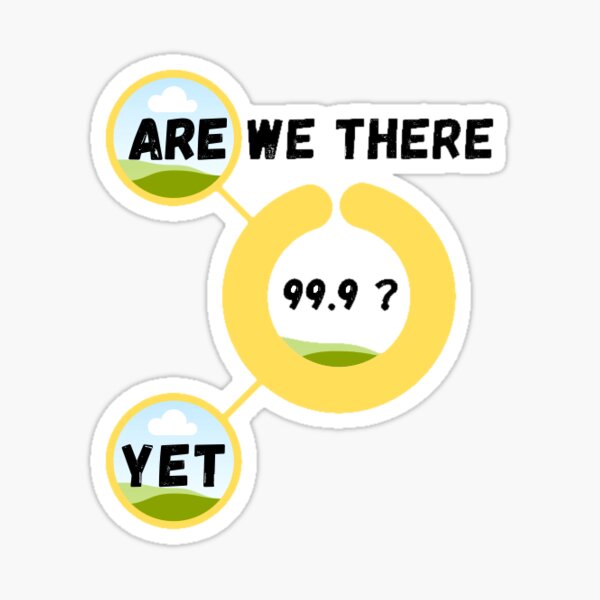 "Are we there yet, travel meme" Sticker for Sale by MajkSome | Redbubble