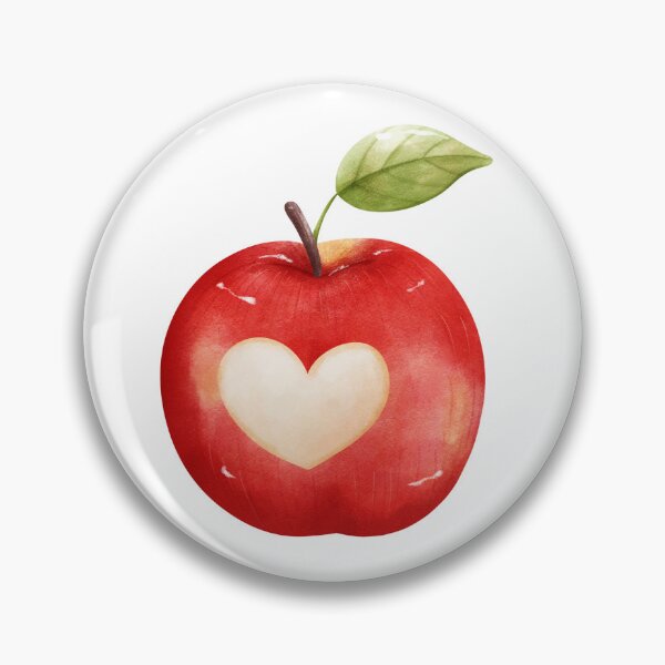 Item preview, Apple Love Heart designed and sold by MonkeyBizness.