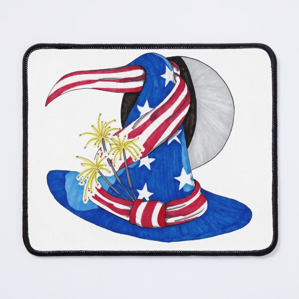 Item preview, July Fourth Independence Day Witch Hat designed and sold by Wyrd & Witchy Art and Design.