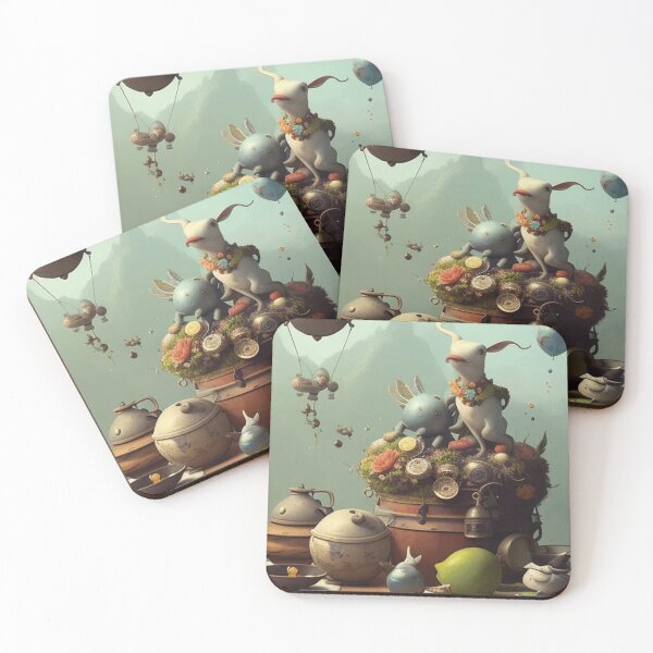 Item preview, Whimsical Creatures and Flying Kettles designed and sold by GoodWitch24.