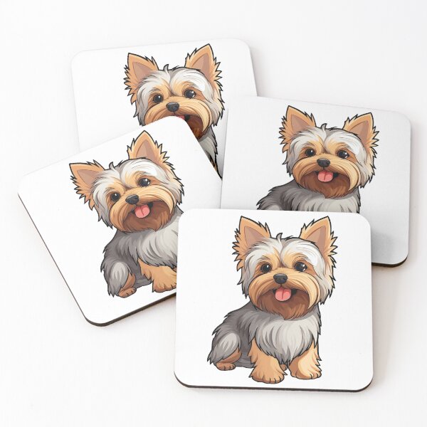 Artikelvorschau, Niedlicher Yorkshire Terrier im Cartoon-Kawaii-Stil entworfen und verkauft von SatooDesign.