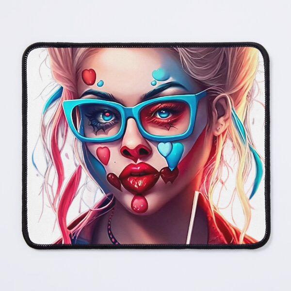Item preview, Image of a Beautiful Girl in Colorful Glasses with a Cocktail designed and sold by PixelSpectrum.