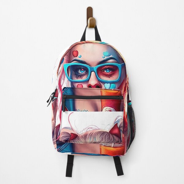 Item preview, Image of a Beautiful Girl in Colorful Glasses with a Cocktail designed and sold by PixelSpectrum.
