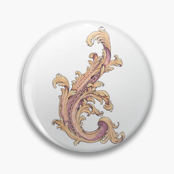 Item preview, Baroque Inspired Flourish designed and sold by Wyrd & Witchy Art and Design.