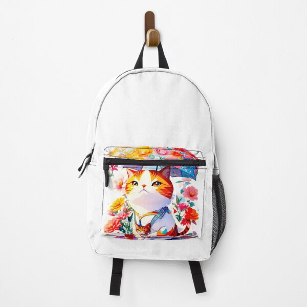 Item preview,  Floral Cat with Umbrella  designed and sold by khachiche.