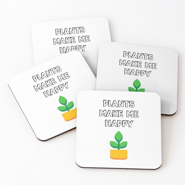 Item preview, Plants make me happy - plant lover - gardening designed and sold by Inspirationmotivation.
