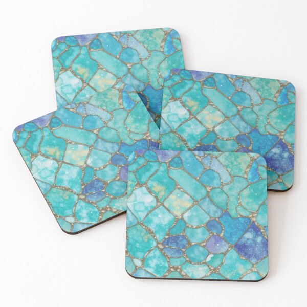 Item preview, Hado Patterns blue and gold glass designed and sold by BAHO STORE.