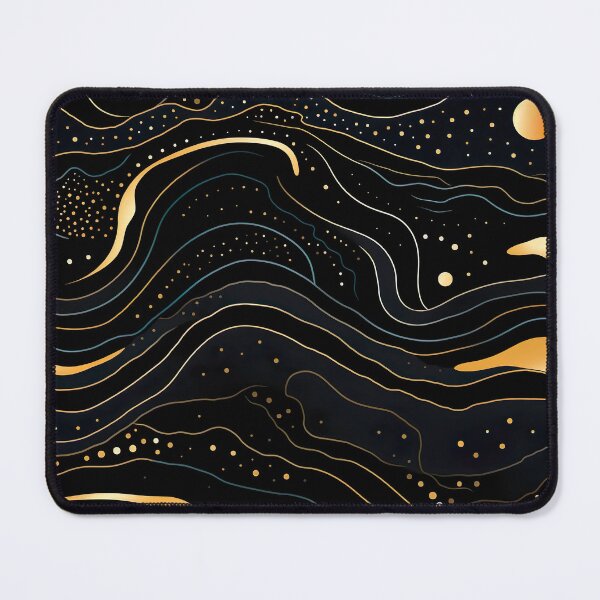 Item preview, Cosmic Constellations - Whimsical Topography in Black and Gold designed and sold by vadimcarazan.