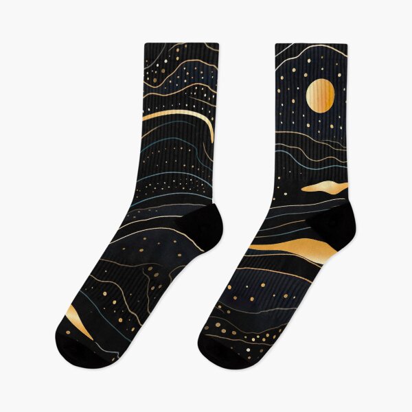 Item preview, Cosmic Constellations - Whimsical Topography in Black and Gold designed and sold by vadimcarazan.