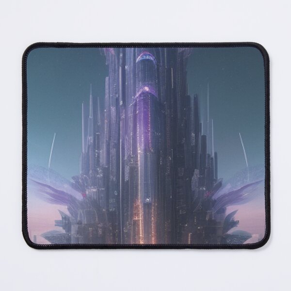Item preview, Tower of Tomorrow: Luminous Futuristic Skyscraper designed and sold by GoodWitch24.