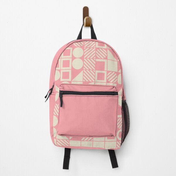 Item preview, Pink and Cream Bauhaus Inspired Geometric Pattern designed and sold by Jselz.