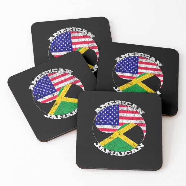 Item preview, vintage Jamaican American flag Mix, half Jamaican half American, Jamaican American Flag, USA Jamaican Flag designed and sold by Flag Outfit.