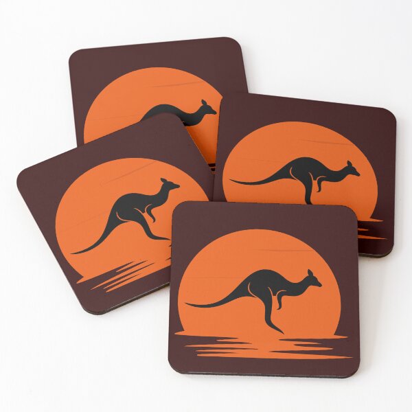 Item preview, Kangaroo at sunset designed and sold by AnimalWardrobe.