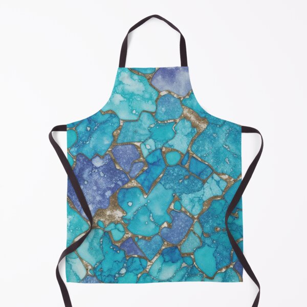 Item preview, Navy Blue & Gold Liquid Marble designed and sold by BAHO STORE.