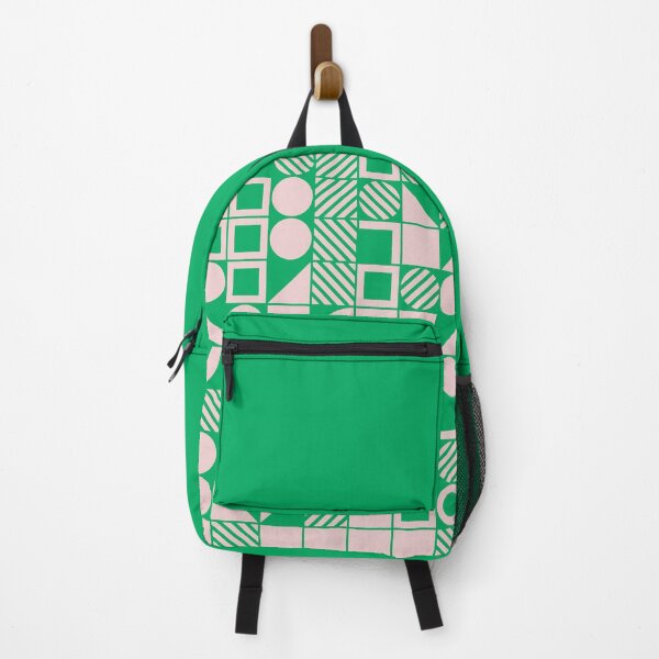 Item preview, Green and Pink Bauhaus Inspired Geometric Pattern designed and sold by Jselz.