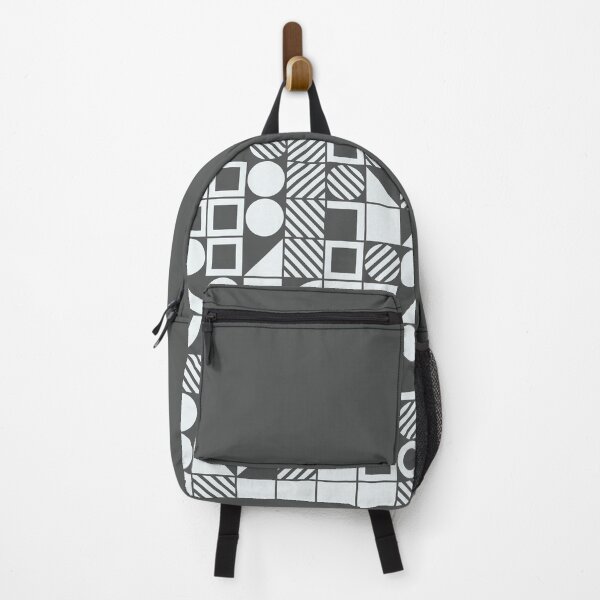Item preview, Grey and Light Blue Bauhaus Inspired Geometric Pattern designed and sold by Jselz.
