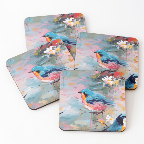 Item preview,  Vibrant Wings: Impressionist Birds in Colorful Abundance designed and sold by SBD-Shop.