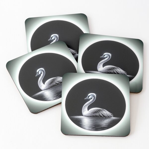 Item preview, Swan eclipse- artistic elegance designed and sold by Roxburylane.