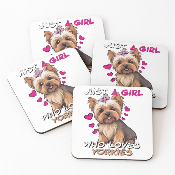 Item preview, Just A Girl Who Loves Yorkies designed and sold by SatooDesign.