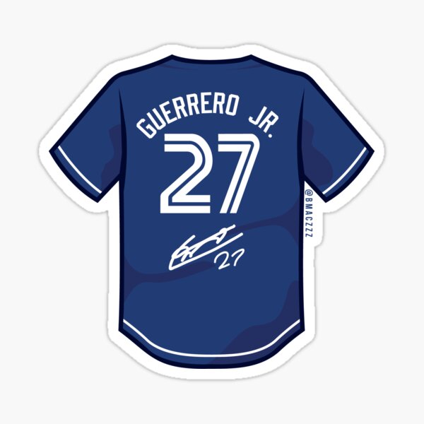 Vladimir Guerrero Jr. - Vlad Jr. Toronto Signature Jersey Sticker