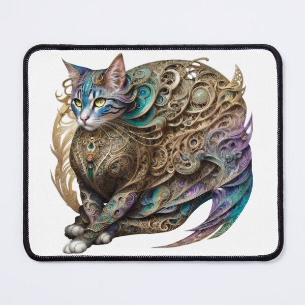 Item preview, WISDOM OF THE AGES Magical Metaphysical Mystical Regal Cat Bastet Goddess designed and sold by BadassBazaar.