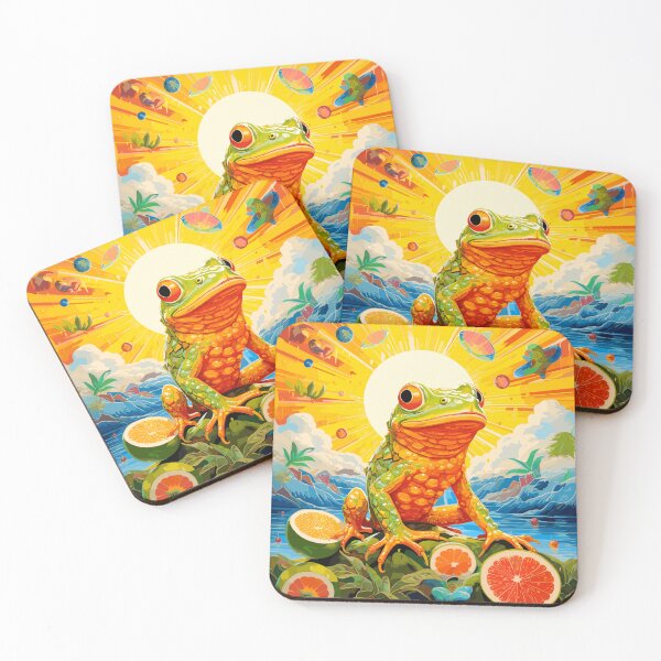 Item preview, Juicy Frog abstract vibrant design. designed and sold by Artbyminga.
