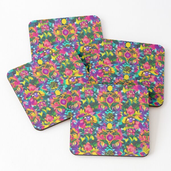 Item preview, Abstract Colorful Floral Pattern designed and sold by calibrit.
