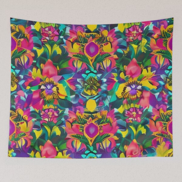 Item preview, Abstract Colorful Floral Pattern designed and sold by calibrit.