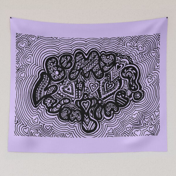 Item preview, Be My Valentine Aussie Tangle Black & White  designed and sold by Heatherian.