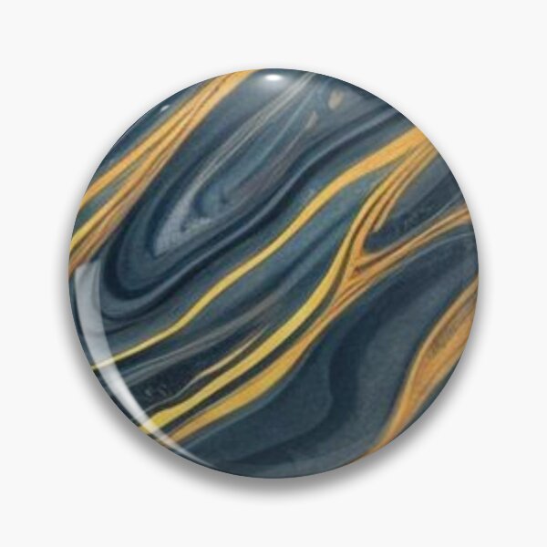 Item preview, Abstract Gold and Blue Liquid Metal designed and sold by calibrit.