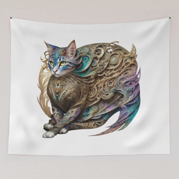 Item preview, WISDOM OF THE AGES Magical Metaphysical Mystical Regal Cat Bastet Goddess designed and sold by BadassBazaar.