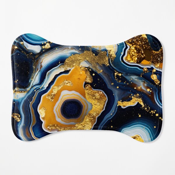 blue geode Dog Mat