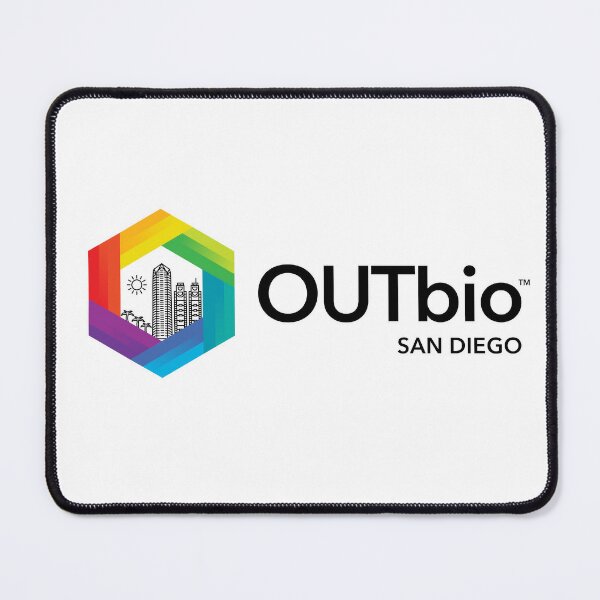 OUTbio San Diego Rainbow Logo with Horizontal Black Text Pullover Hoodie  for Sale by OUTbioSanDiego