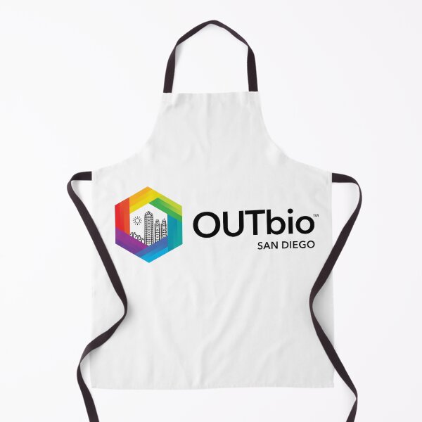 Item preview, OUTbio San Diego Rainbow Logo with Horizontal Black Text designed and sold by OUTbioSanDiego.