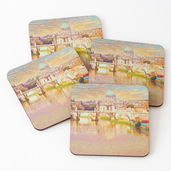 Item preview, THE VATICAN FROM ACROSS THE TIBER RIVER designed and sold by ArtbyRolleen.