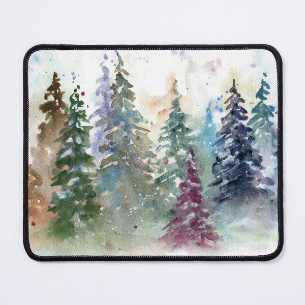 Item preview, Misty rainbow forest watercolor designed and sold by AnissaF.