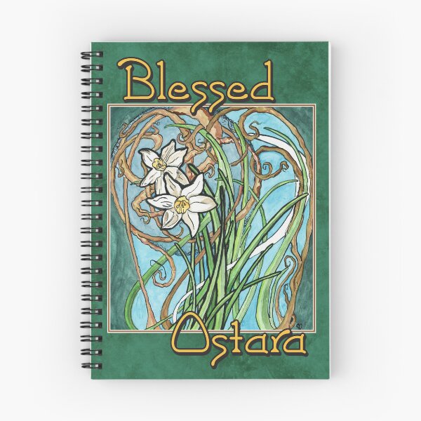 Item preview, Blessed Ostara! Watercolor Daffodils on Green Marble designed and sold by Crystal Odenkirk.