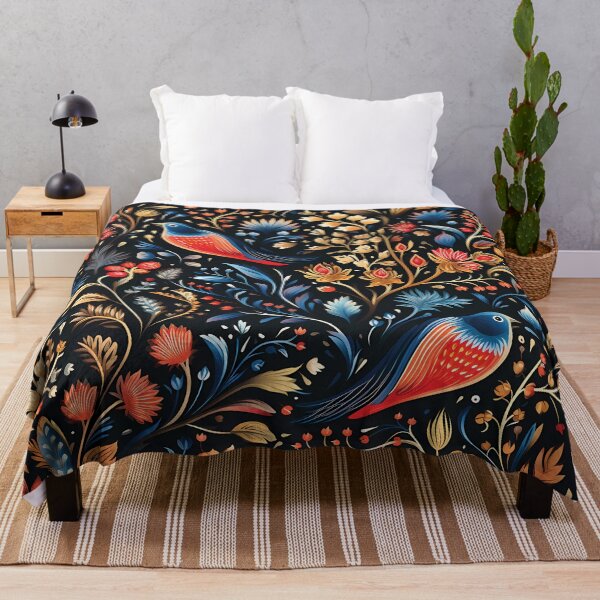 Item preview, Colorful Birds and Bright Flowers designed and sold by DigitArtisan.