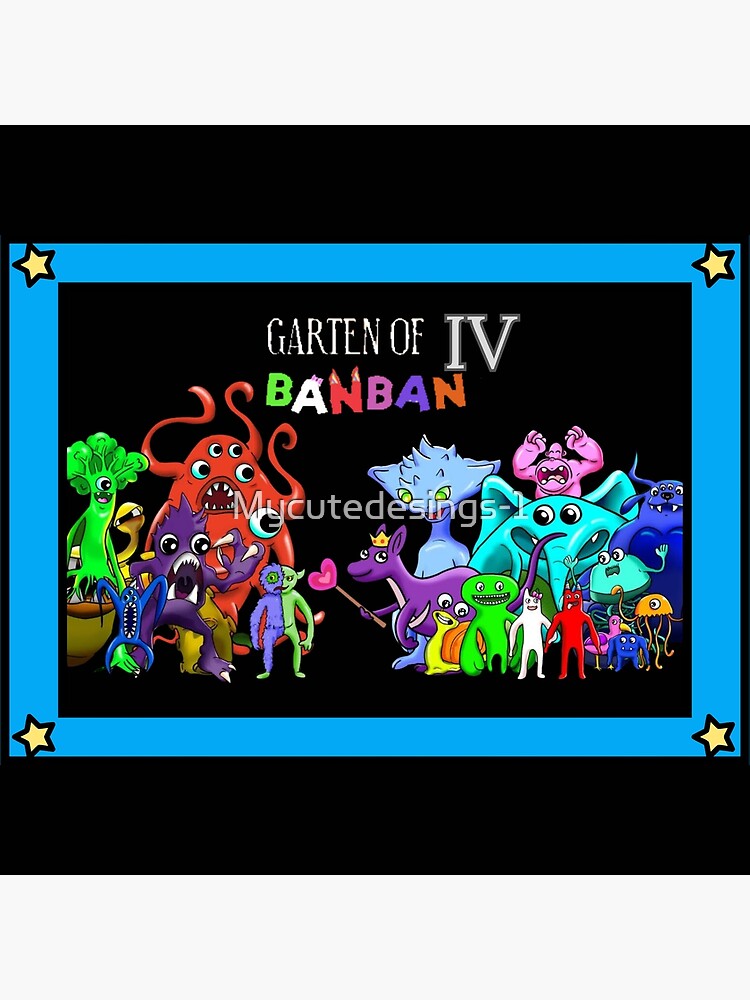 garten of banban nabnab look. Garten of Banban character. Horror games  2023. Blue. Halloween Kids T-Shirt for Sale by Mycutedesings-1