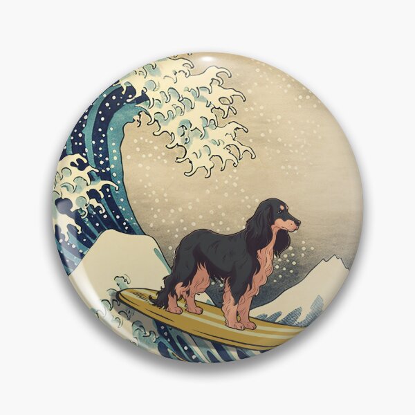 Item preview, Gordon Setter Kanagawa Japanese Surfing Wave designed and sold by rafaeltto.