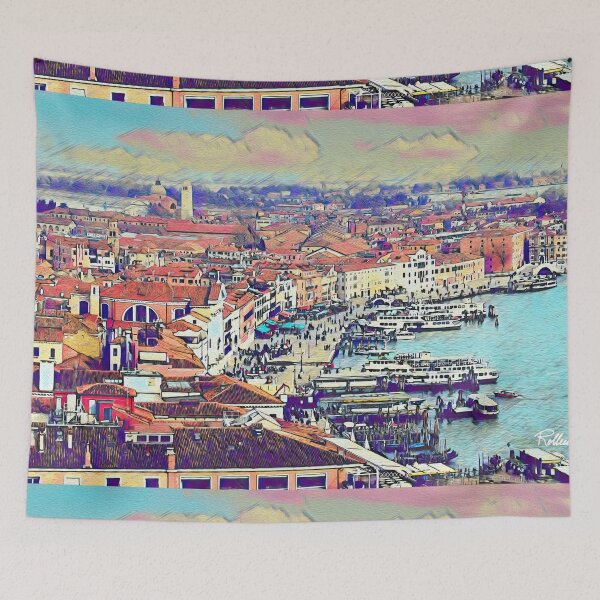 Item preview, VENICE FROM SAN MARCOS SQUARE CAMPANILE designed and sold by ArtbyRolleen.