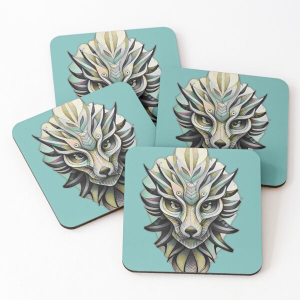 Item preview, Silver Lion, 3D Face, Bones technical tattoo designed and sold by RockTatoo.