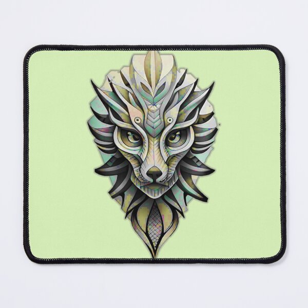 Item preview, Silver Lion, 3D Face, Bones technical tattoo designed and sold by RockTatoo.
