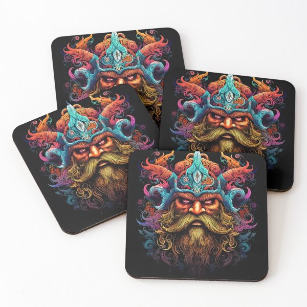 Item preview, Psychedelic Angry Viking: Fierce Fury designed and sold by PsyCloth.