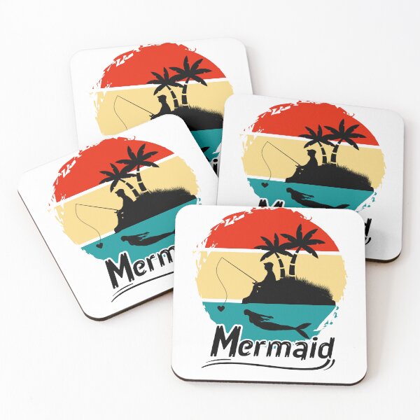 Item preview, Retro Mermaid - Mermaid Beach  designed and sold by MoovikaStore.